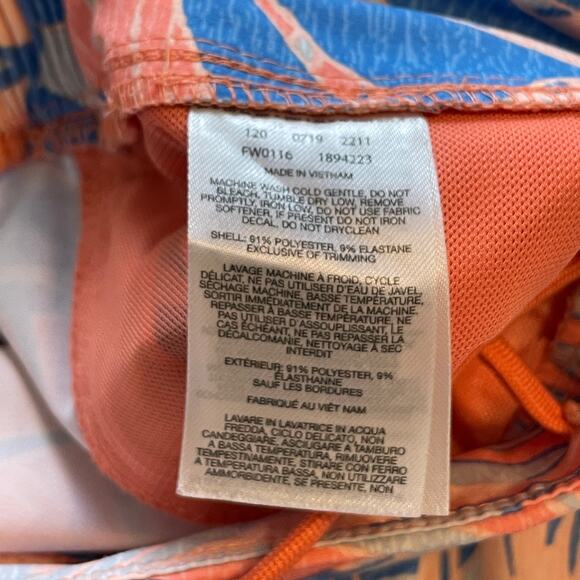 Columbia PFG Tidal II Shorts Womens Size 1X Blue Peach Tropical Fishing Boating - Picture 6 of 10